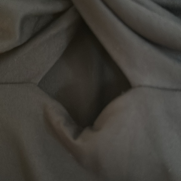 Zara black dress long sleeve with a triangle opening on the front at waist. - Picture 3 of 7